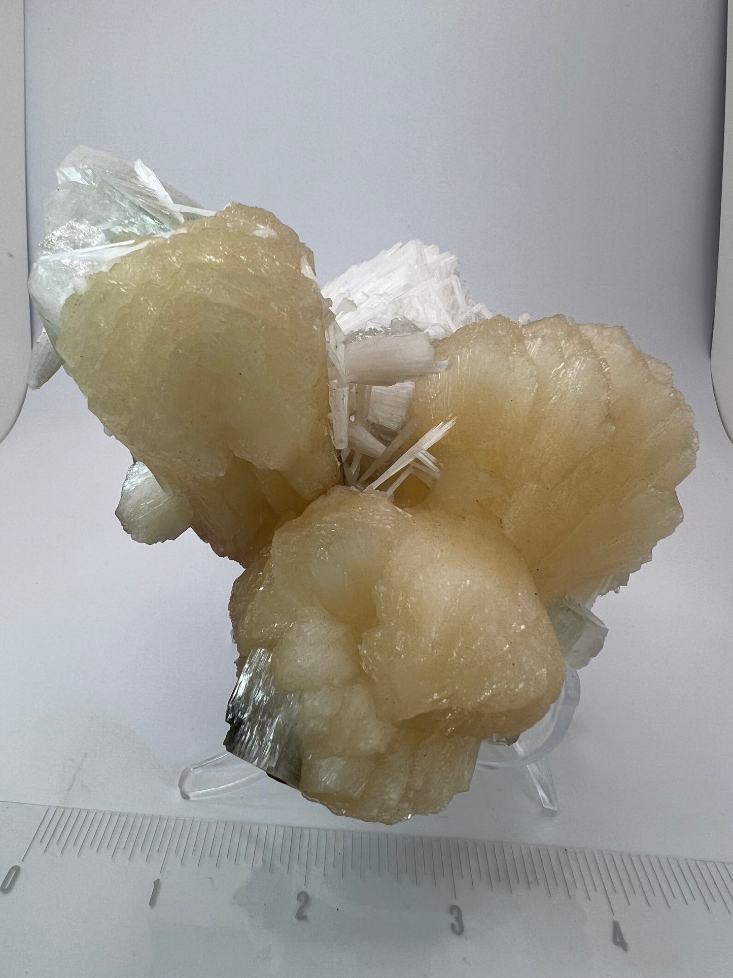 Green Apophylite, Stilbite, and Scolecite
